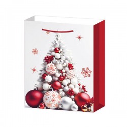 BORSA CARTA REGALO 210gr BASE LARGA 26+26x36cm XMAS LINE5