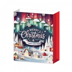 BORSA CARTA REGALO 210gr 37+10,5x47cm XMAS LINE6