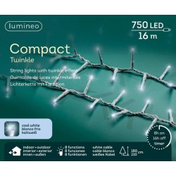 LED COMPACT 750 LUCI BIANCO FREDDO 16mt INTERMITTENTI...