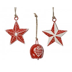 APPENDINI NATALIZI IN FERRO SMALTATO ASS.TI 1pz