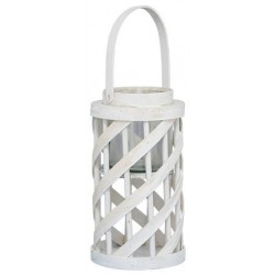 LANTERNA WHITE ø18x36cm L55914B