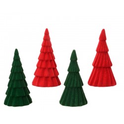 ALBERELLI DECO IN VELLUTO ø8x16cm ASS.TI 1pz