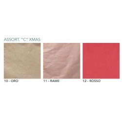 CARTA VELINA ROTOLO 1x3mt XMAS COLORI ASS.TI