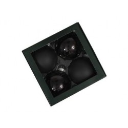 PALLINE VETRO ø100mm NERO 4pz