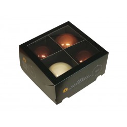 PALLINE VETRO ø100mm OPAL NATURAL 4pz