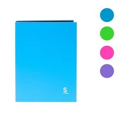 REGISTRATORE AD ANELLI A5 FLUO