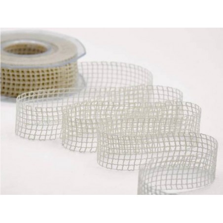 NASTRO RETINA mm25x15mt COL.59 VANIGLIA