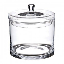 BOMBONIERA VETRO C/COPERCHIO H21 ø19 13-840A