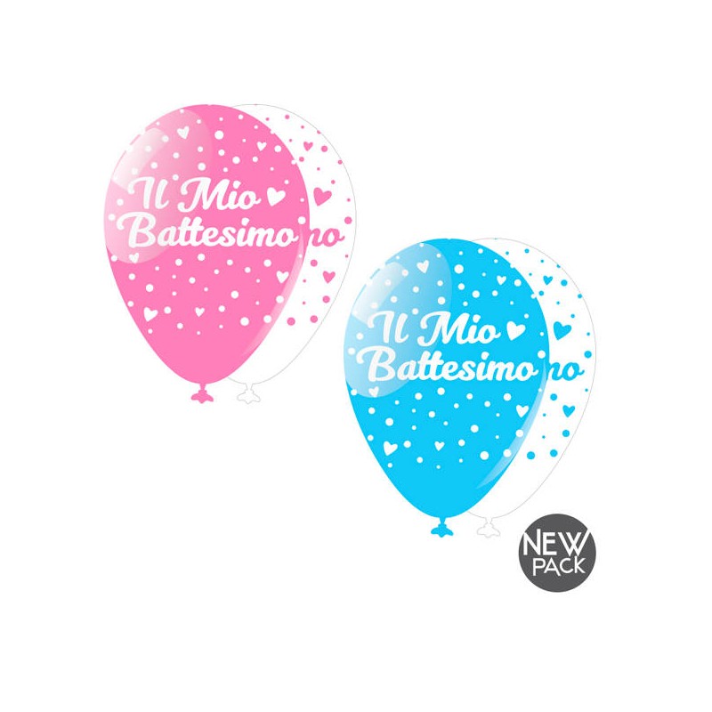 PALLONCINI IL MIO BATTESIMO LARGE ASS.TI 10pz
