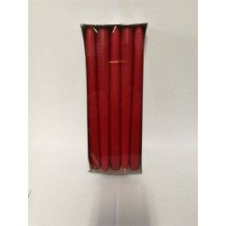 CANDELA STELO ROSSO H24cm ø2,2mm 10pz