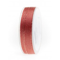 NASTRO WIEN BORDO ORO mm15x20mt ROSSO