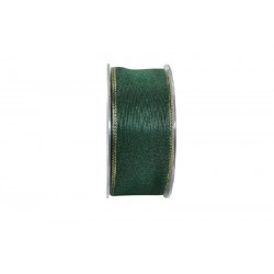 NASTRO ORGANZA BORDO LUREX mm40x25mt 111-VERDE