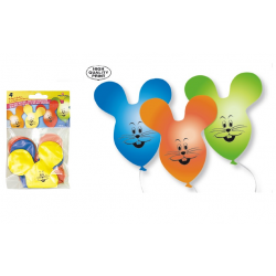 PALLONCINI TOPI 4pz COLOR PEGASO