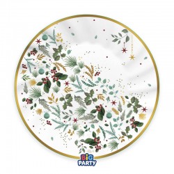 PIATTI ø25cm WHITE CHRISTMAS 6pz