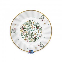 PIATTI DESSERT ø20cm WHITE CHRISTMAS 6pz