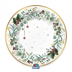 SOTTOPIATTI ø30cm WHITE CHRISTMAS 6pz