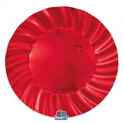 SOTTOPIATTI  ø30 WAVY ROSSO METAL 6pz