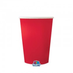 BICCHIERI 250cc WAVY ROSSO METAL 6pz