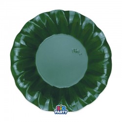 PIATTI FONDI ø24 WAVY VERDE FORESTA 6pz