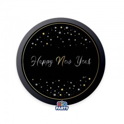 PIATTI DESSERT ø18 HAPPY NEW YEAR STARS 6pz