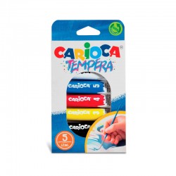 TEMPERA IN TUBETTI 12ml 5pz CARIOCA