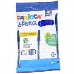 PENNA A SFERA ø1mm BLU 10pz CARIOCA