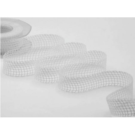 NASTRO RETINA mm25x15mt COL.13 BIANCO OTTICO