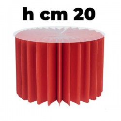 COLONNA ALZATA IN CARTA 180gr ø30 x h.20cm ROSSO con TOP...