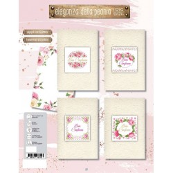 BIGLIETTO AUGURI NATURAL ELEGANZA DELLA PEONIA 1121/G