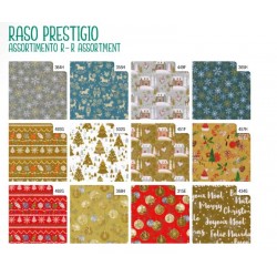 CARTA REGALO NATALIZIA ROTOLO RASO PRESTIGIO 0,7x2mt REX...