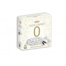 CONFETTI CUOR DI NUMERO "0" CIOCCOLATO FONDENTE 250gr