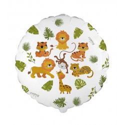 PALLONE MYLAR TONDO 18" 45cm GIUNGLA RC