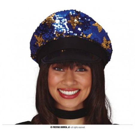 CAPPELLO POLIZIA PAILLETTES STELLE
