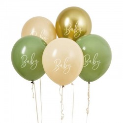 SET PALLONCINI IN LATTICE 12" 30cm BABY 5pz