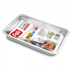 VASCHETTA ALLUMINIO 12PORZIONI 2pz FOLI'