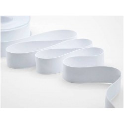 NASTRO DOPPIO RASO OPACO mm25x20mt COL.13 BIANCO OTTICO