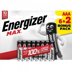 BATTERIE MAX MINISTILO AAA 8pz ENERGIZER