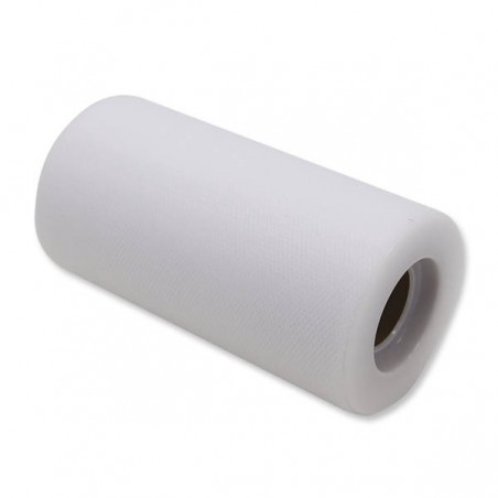 TULLE ROTOLO cm12,5x25mt BIANCO BIG