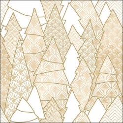 TOVAGLIOLI 33x33 LUXURY TREES WHITE 20pz