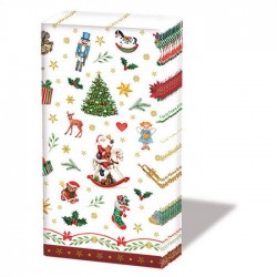 FAZZOLETTI ORNAMENTS ALL OVER RED 10pz