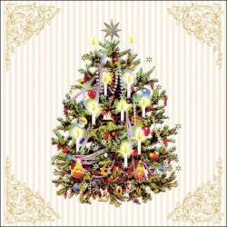 TOVAGLIOLI 33x33 X-MAS TREE CREAM 20pz