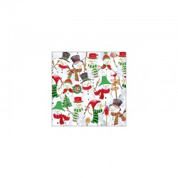 TOVAGLIOLI 33x33cm SNOWMAN PARTY 20pz