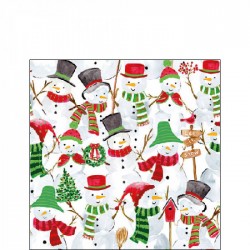 TOVAGLIOLI 25x25 SNOWMAN PARTY 20pz