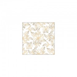 TOVAGLIOLI 33x33cm STELLA NATALE GOLD 20pz