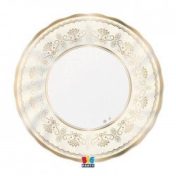 PIATTI PIANI ø30 ROYAL IVORY GOLD 6pz