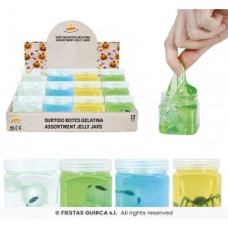 GELATINA IN BARATTOLO C/RAGNO o ALIENO COLORI ASS.TI 1pz