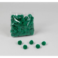 PALLINE DI NEVE VERDE SCURO 3cm 90pz