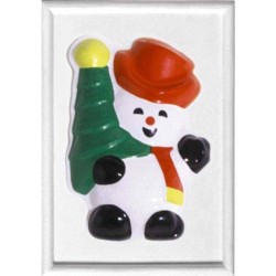 FORMA RILIEVO PUPAZZO DI NEVE cm.13X19 CWR