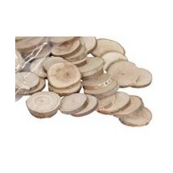 DISCHI DI LEGNO TONDO cm 3/5 50pz NATURAL