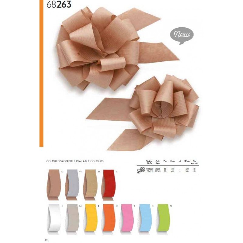 FIOCCO RAPID IN CARTA mm40 ø120 ECO 30pz 32-AVANA